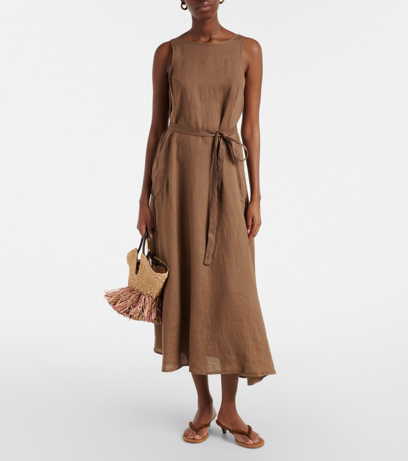 velvet Reta linen midi dress outlook