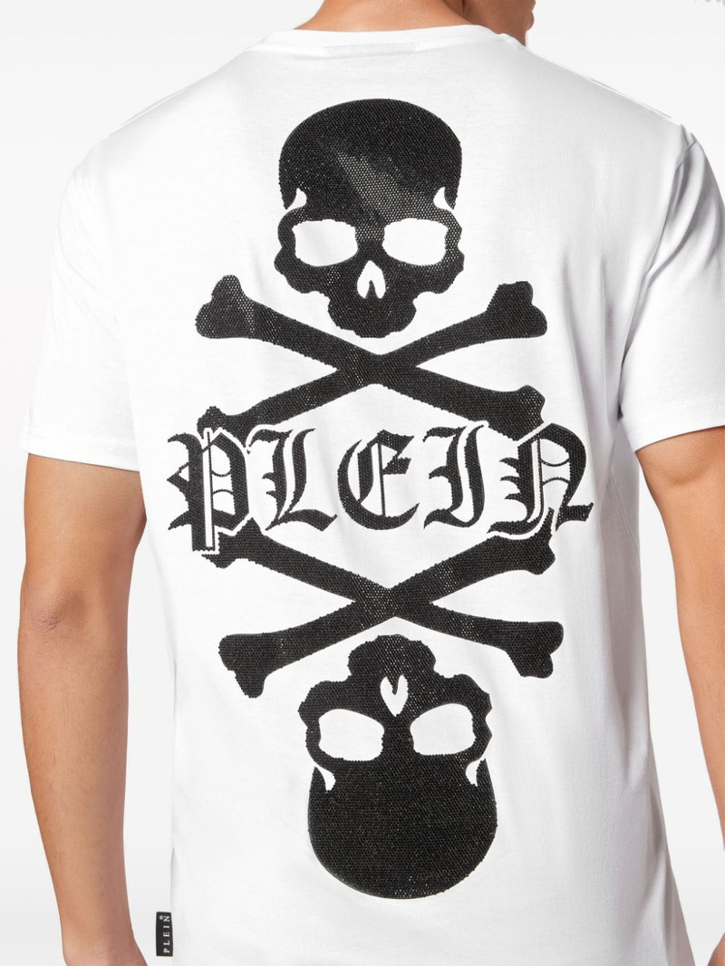 skull crystal-embellished T-shirt 4
