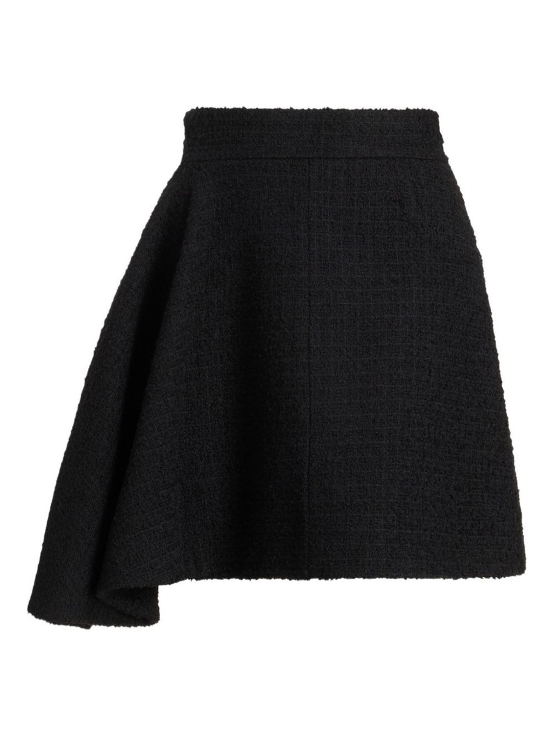 asymmetric tweed skirt 1