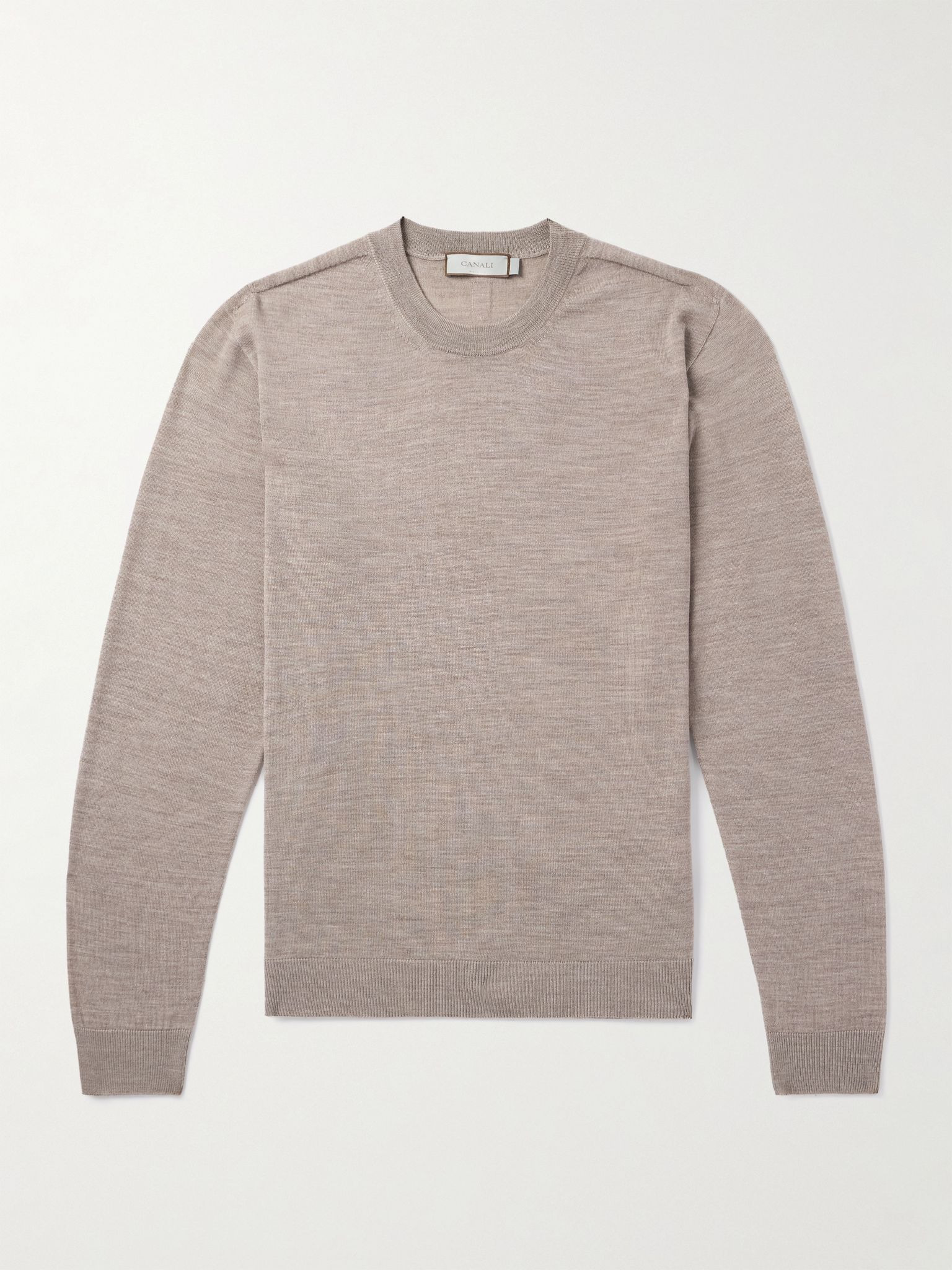 Merino Wool Sweater Beige - 1