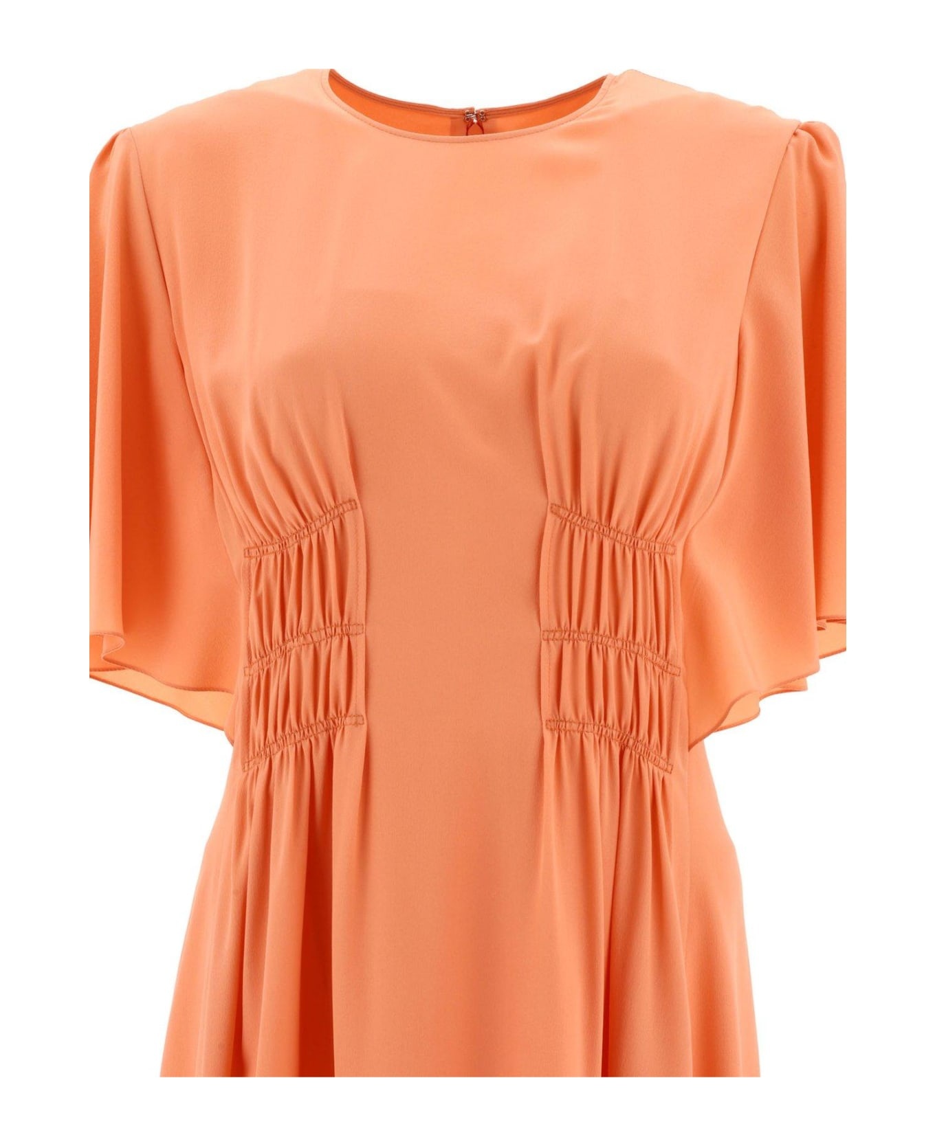 Wing Sleeved Flared Dress - 3
