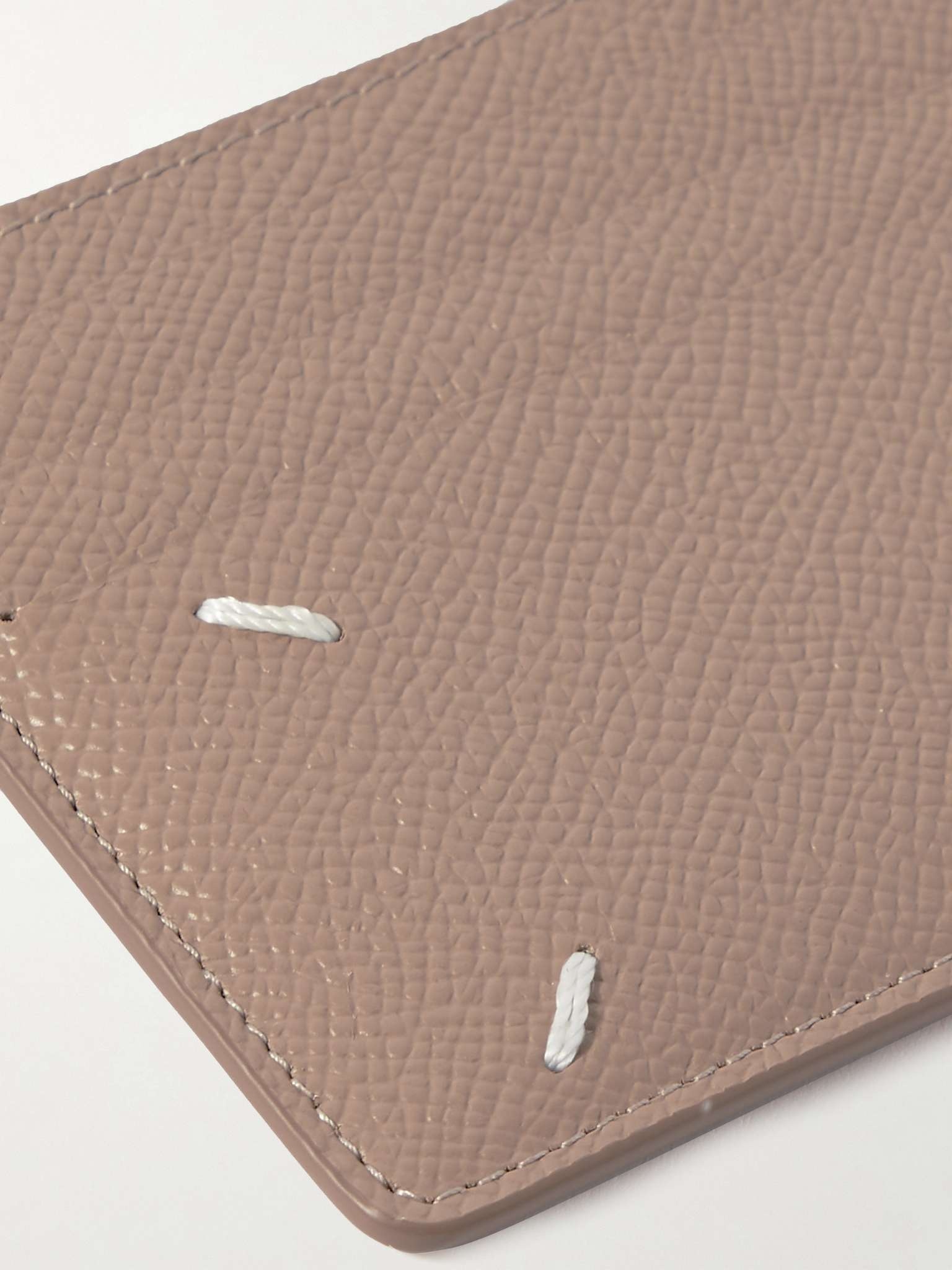 Logo-Embroidered Full-Grain Leather Cardholder - 4