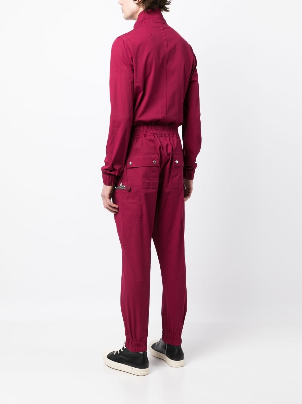 long-sleeve zip-up jumpsuit - 4