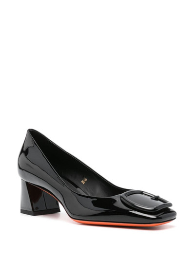 Santoni 50mm leather pumps outlook