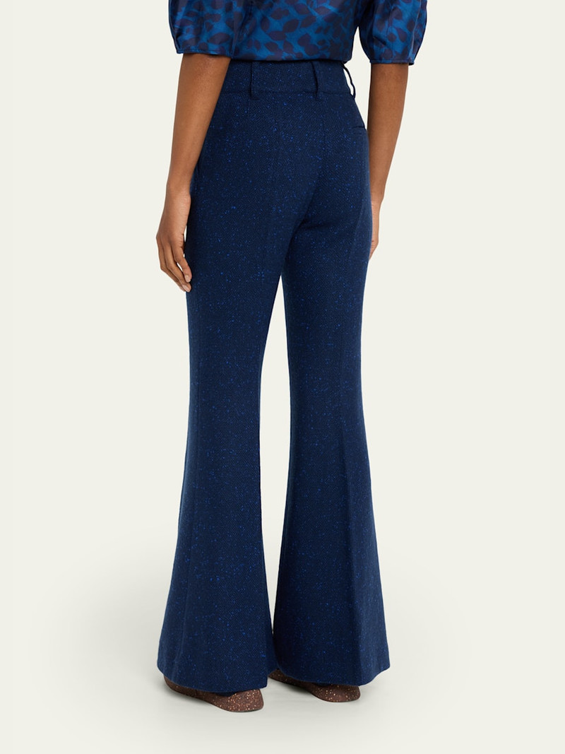 Rhein Speckled Tweed Flare Pants 3