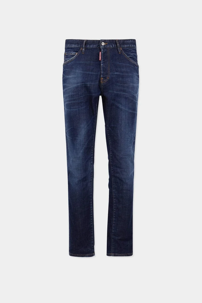 DARK CLEAN WASH TEDDY JEANS - 1