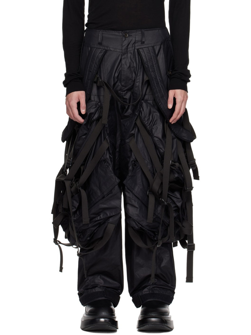 Black Backpack Cargo Pants 1