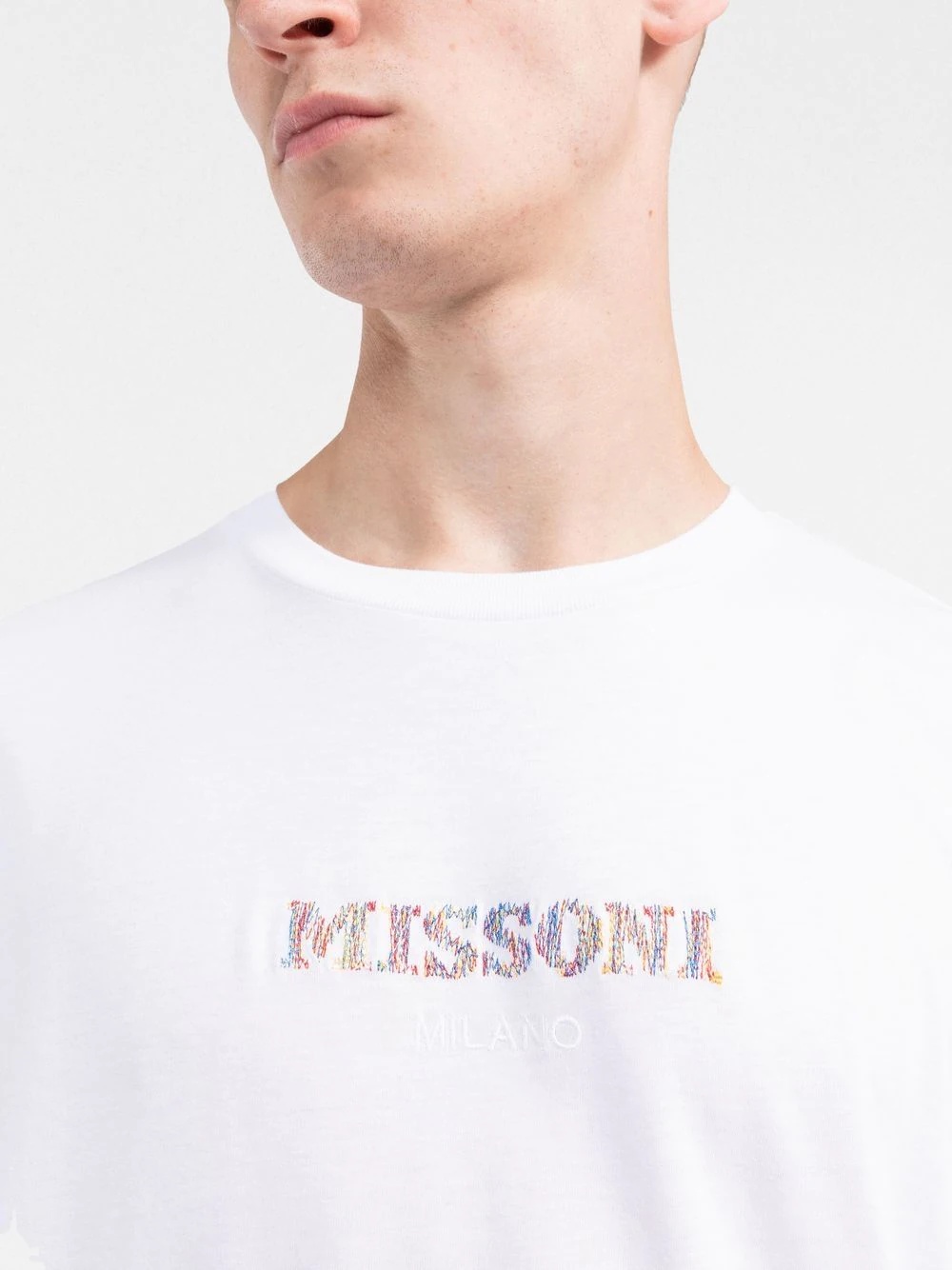 embroidered-logo cotton T-shirt - 9