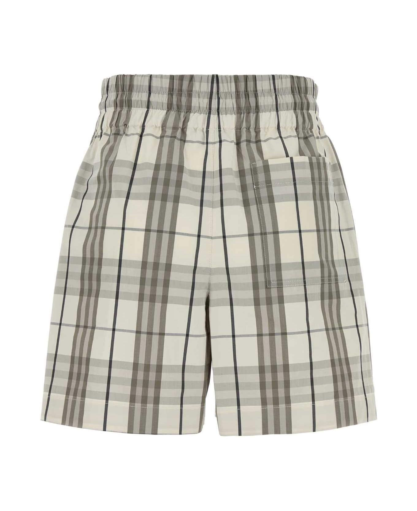 Embroidered Poplin Shorts - 2