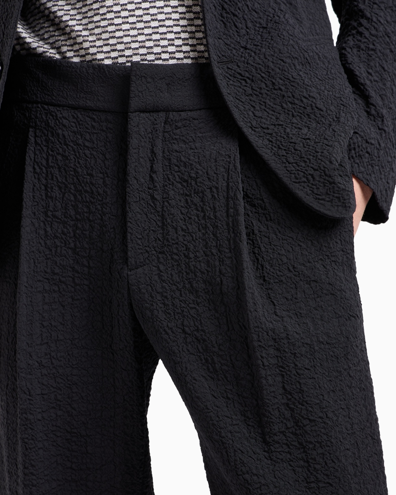 SINGLE-PLEAT STRETCH-WOOL TROUSERS - 5