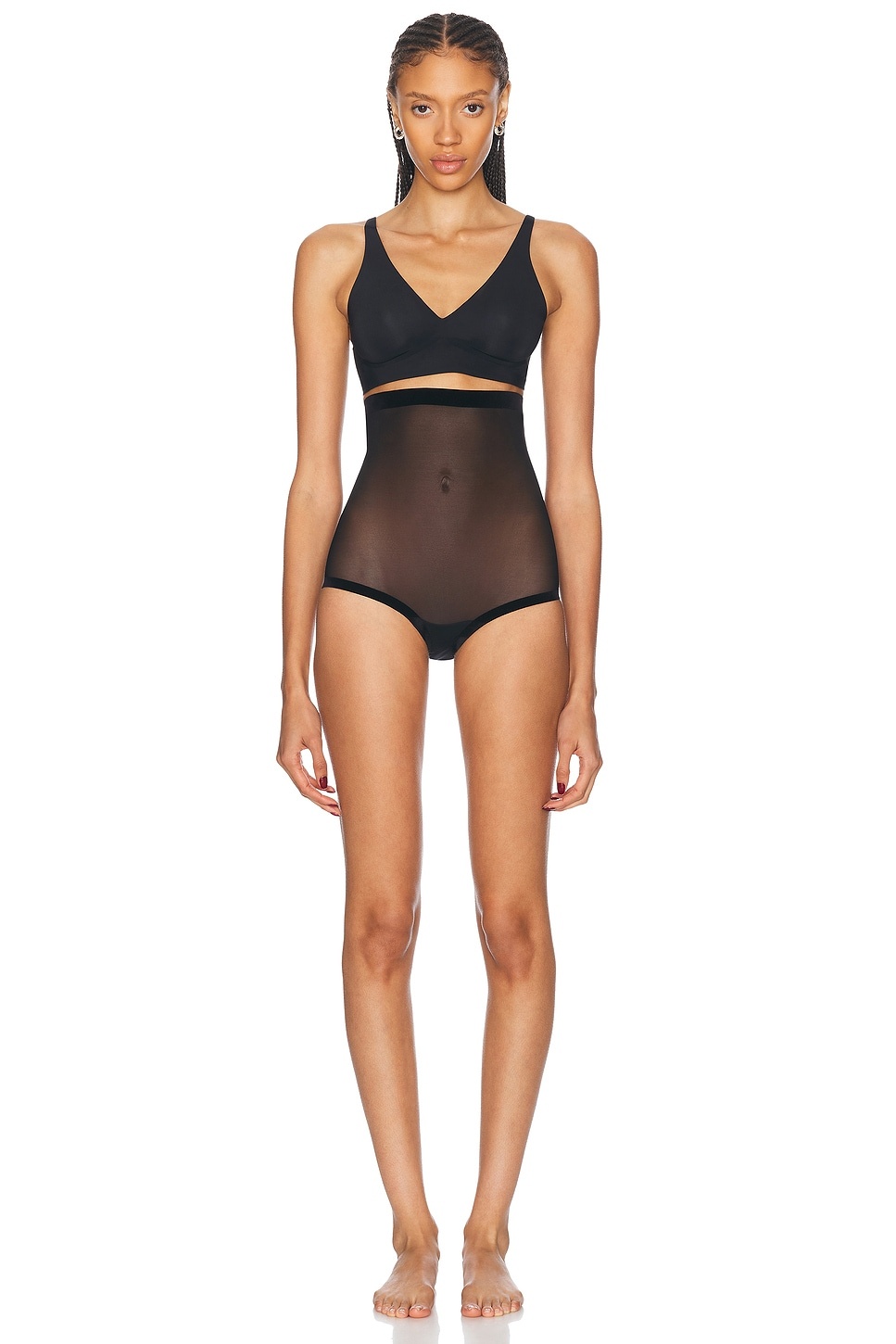 Tulle Control High Waisted Panty - 4