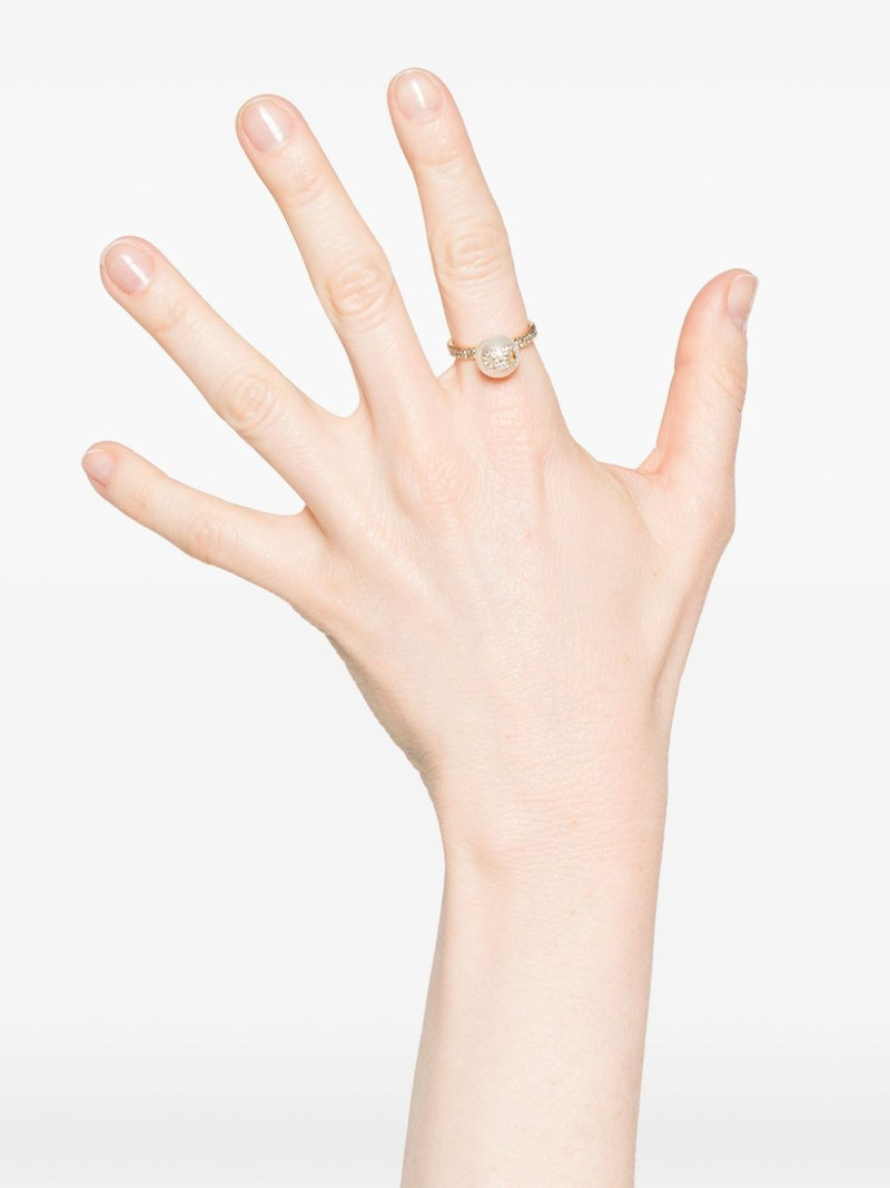 Valentino VLogo Signature faux-pearl ring outlook