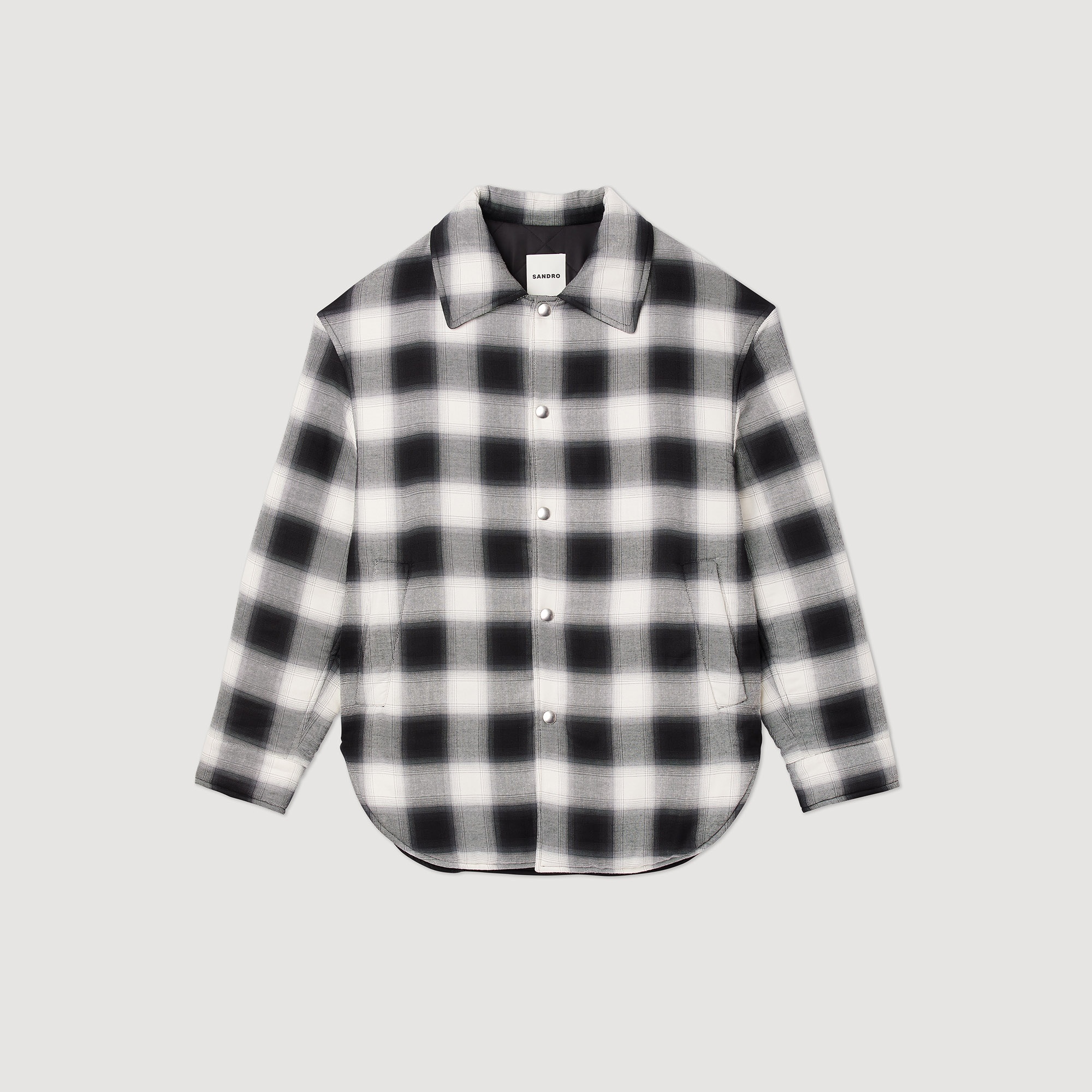 Quilted checked jacket - 1