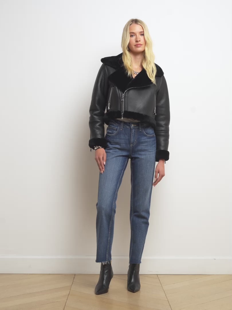 Pike Shearling Leather Jacket - 8