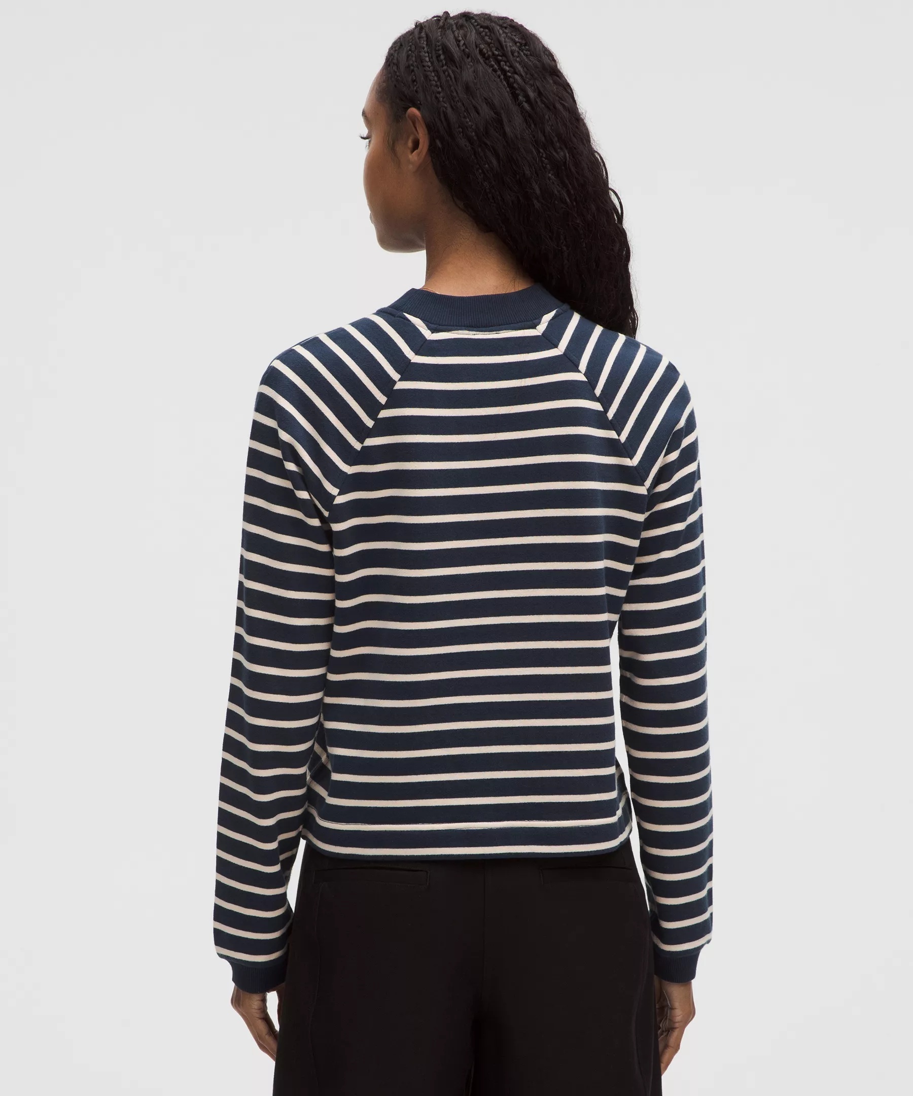 Cotton French Terry Crewneck Pullover - 3