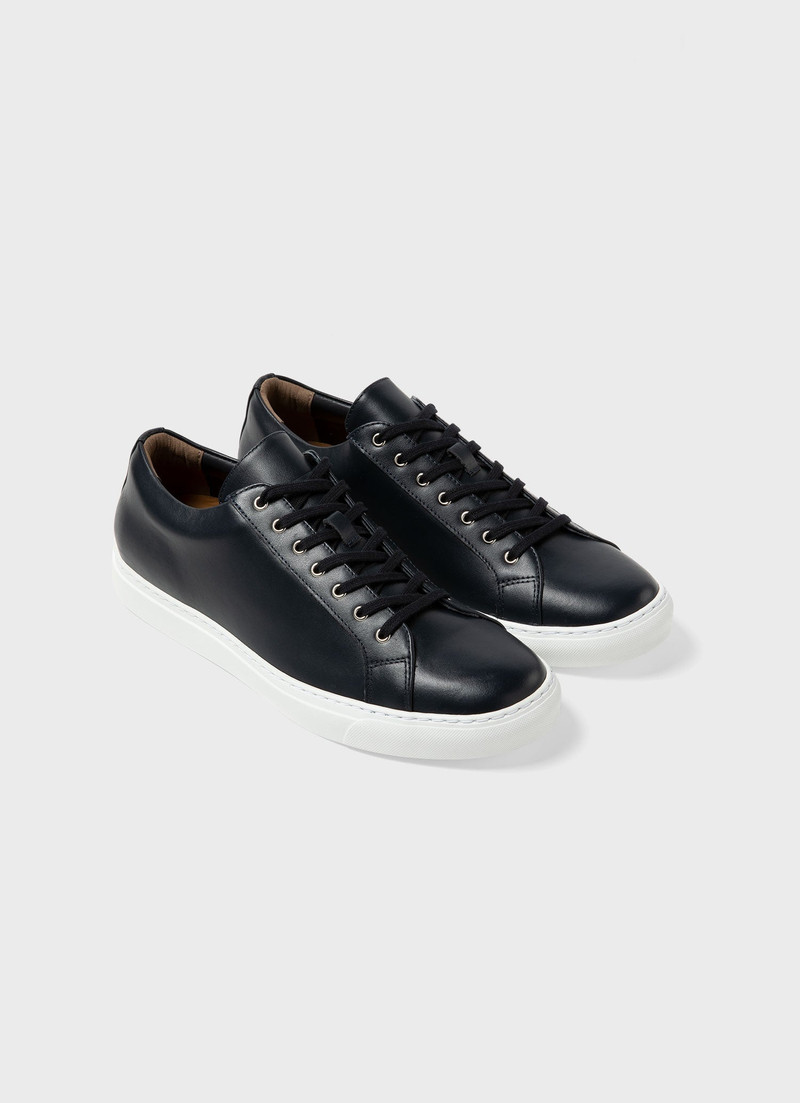 Sunspel Leather Tennis Shoe outlook