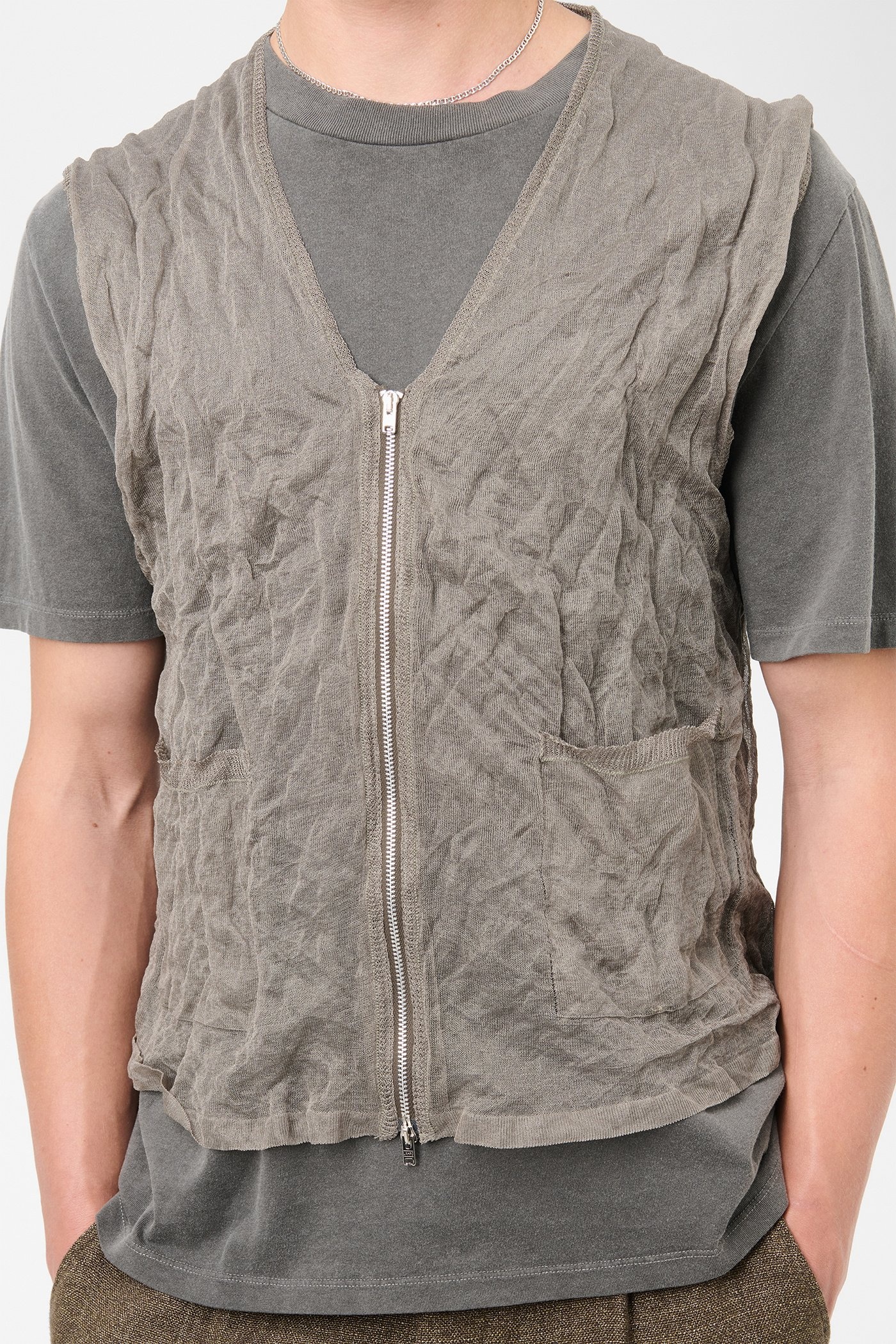 Crush Vest Ash Silk Steel - 3