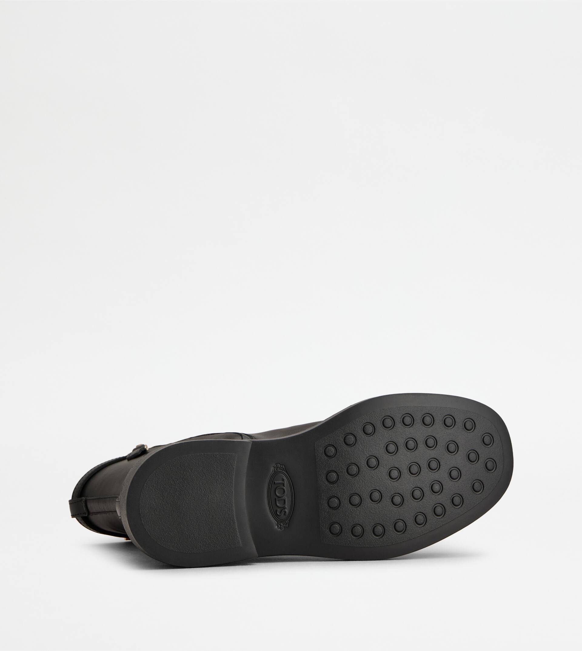 ANKLE BOOTS IN LEATHER - BLACK - 4