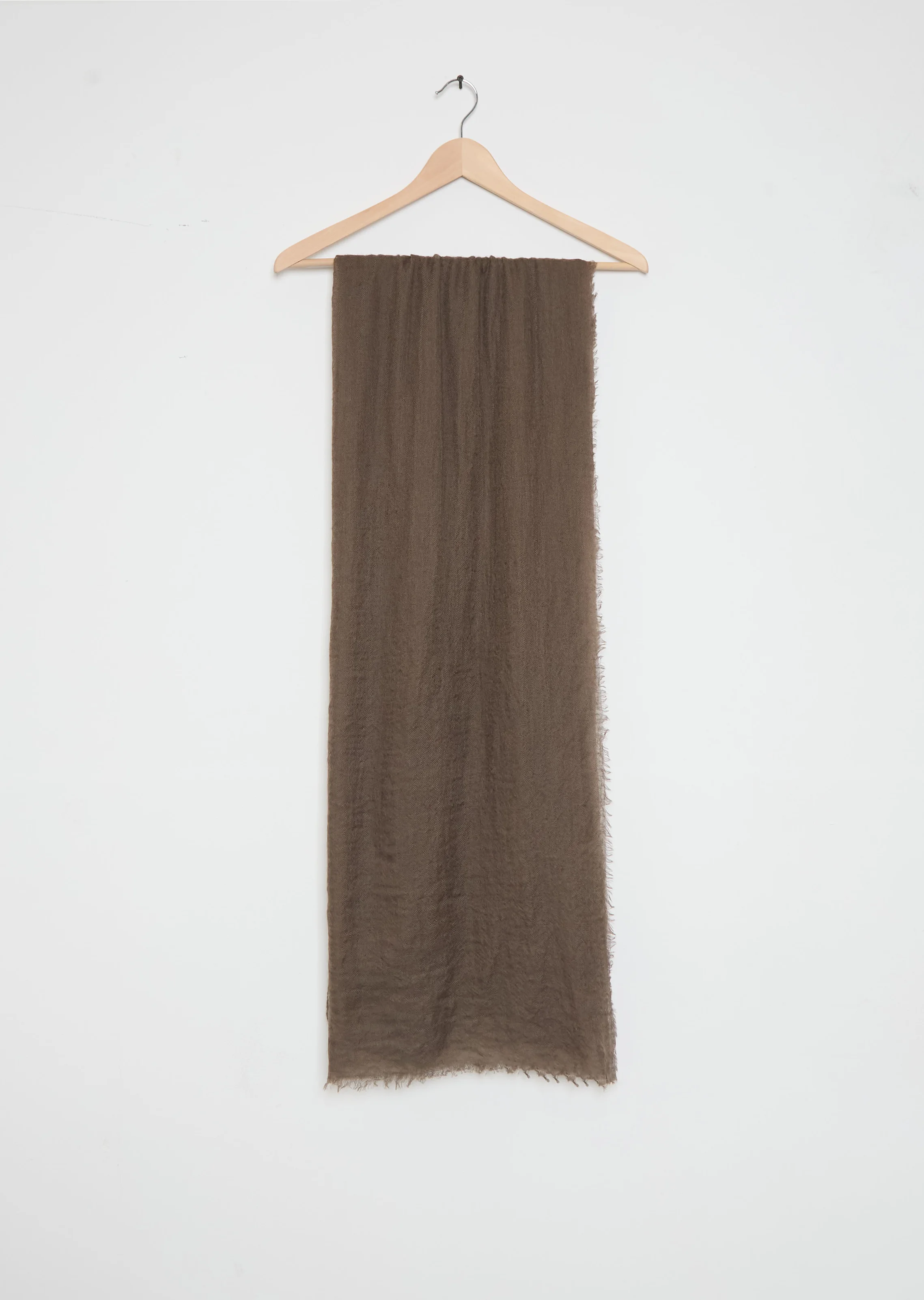 Woven Cashmere Scarf — Cacao - 1