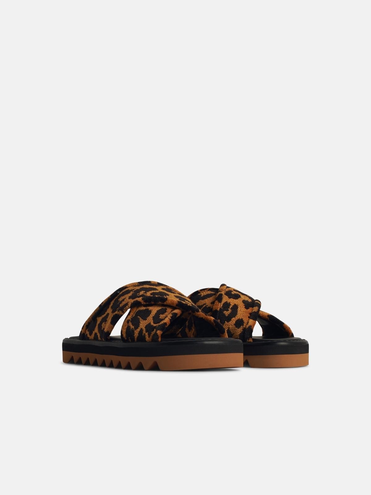 'LEO' MULTICOLOURED LEATHER BLEND SLIPPERS - 2