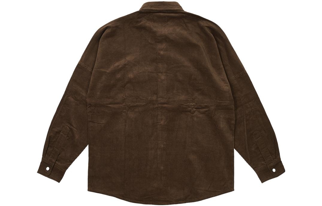 Palace Drop Shoulder Cord Shirt 'Nice Brown' P25SHT037 - 2