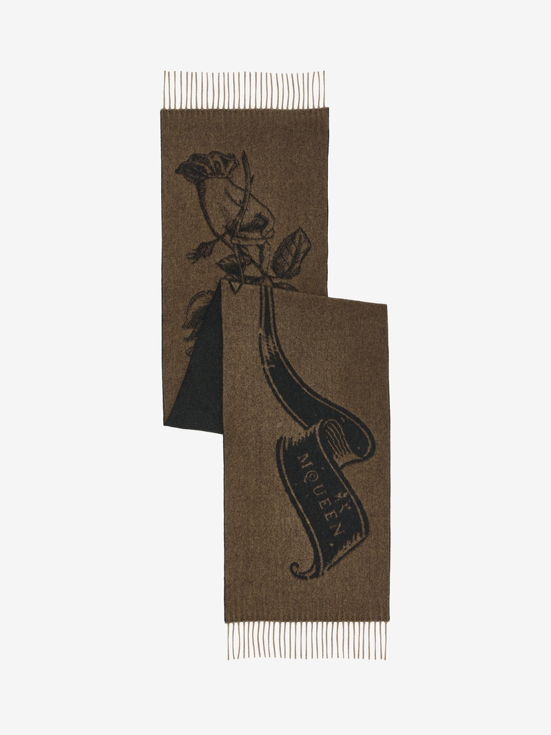 Alexander McQueen McQueen Tattoo Scarf outlook