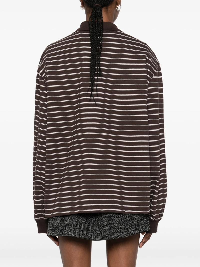 ROTATE Rotate ROTATE SWEATSHIRT PIQUE LONGSLEEVE POLO STRIPED outlook