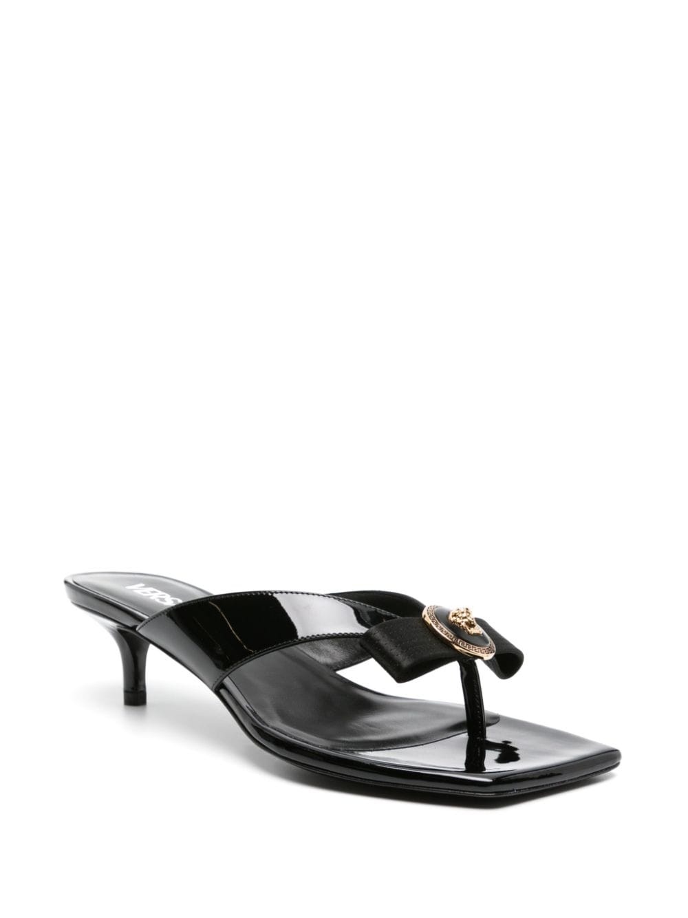 50mm Medusa-plaque patent-leather pumps - 2