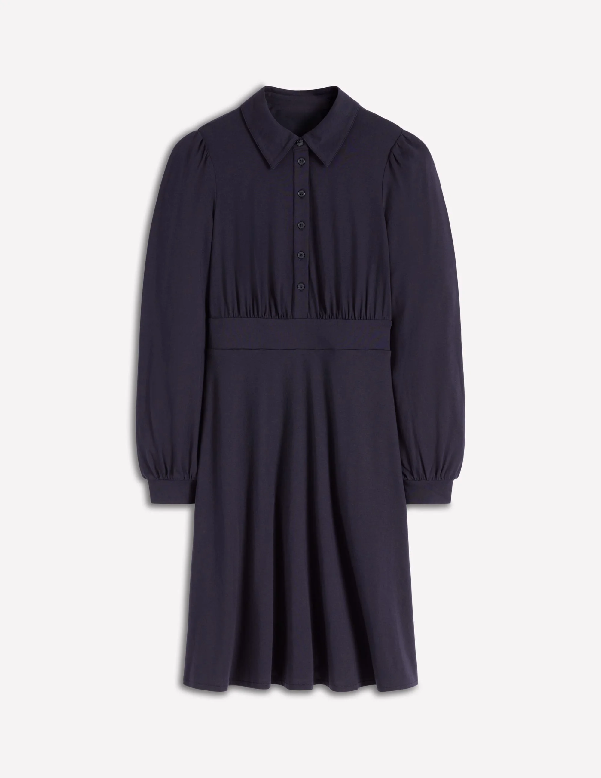 orla short jersey shirt dress BODEN Orla Short Jersey Shirt Dress-Navy - D1394-NVY