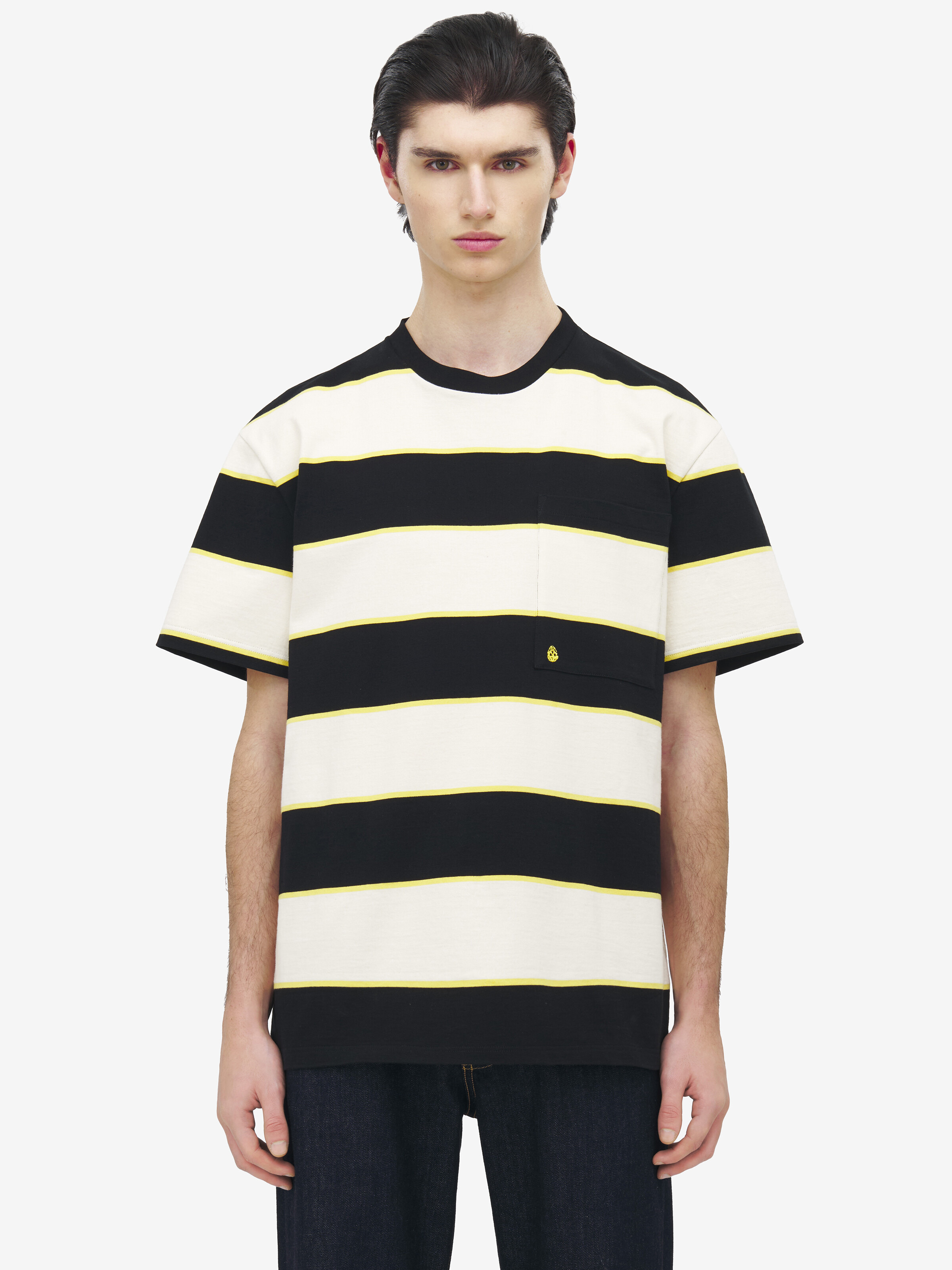 Inverted Skull Striped T-Shirt - 2