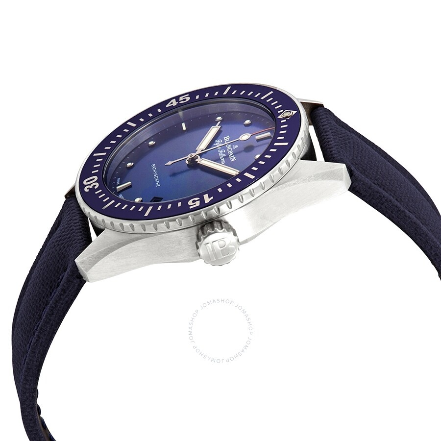 Blancpain Fifty Fathoms Bathyscaphe Automatic Blue Dial Men's Watch 5100-1140-O52A - 2