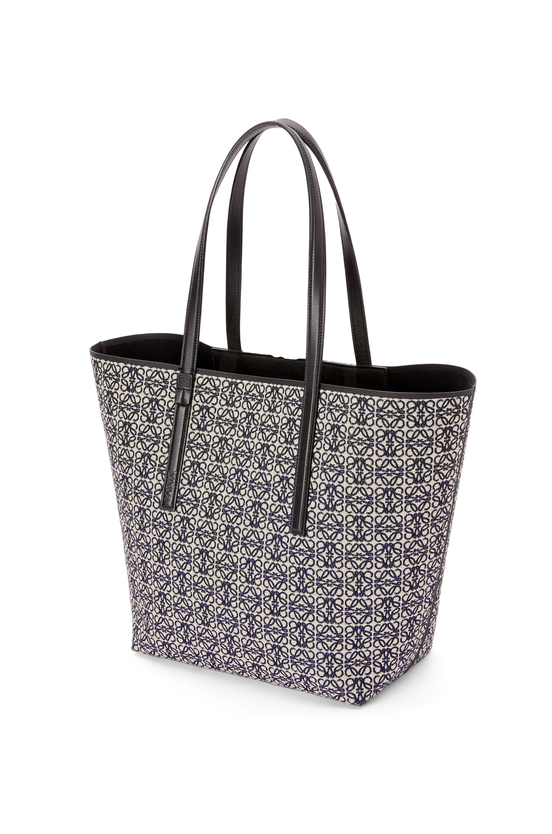T Tote bag in Anagram jacquard and calfskin - 3