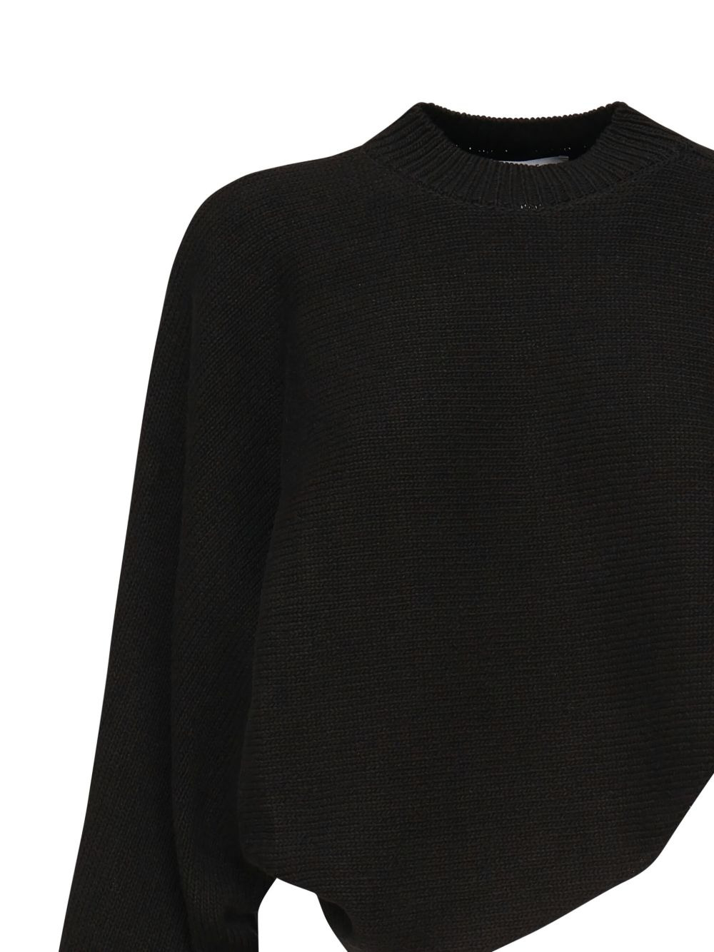 asymmetric-hem knit sweater - 3