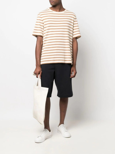 Jil Sander knee-length cotton track shorts outlook