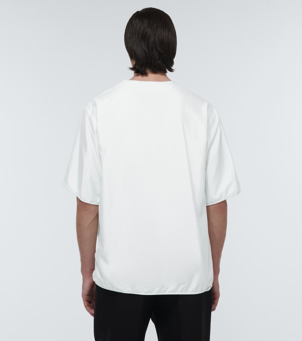 Blouson silk blend T-shirt - 4