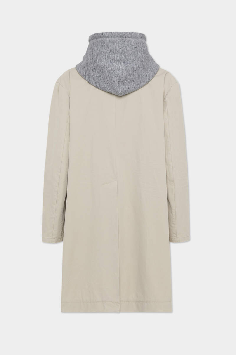 DSQUARED2 HOODED WASHED COAT outlook