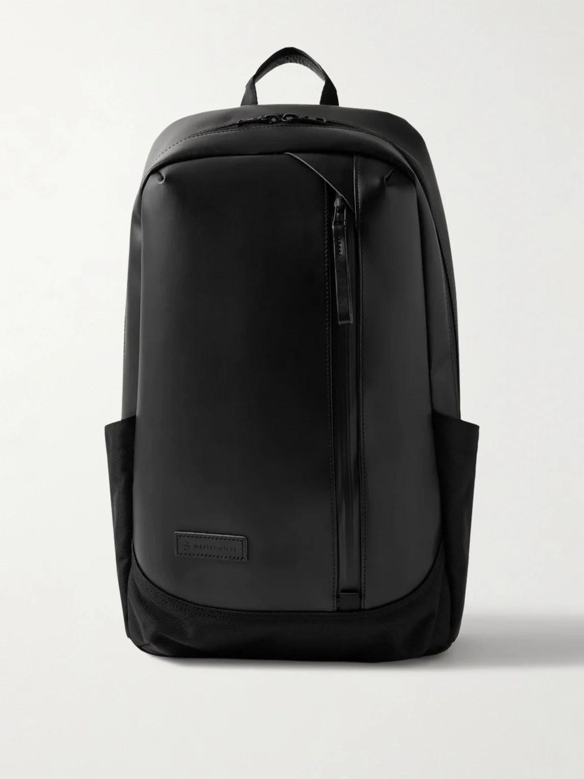Slick Logo-Appliquéd Leather and CORDURA® Ballistic Nylon Backpack - 1