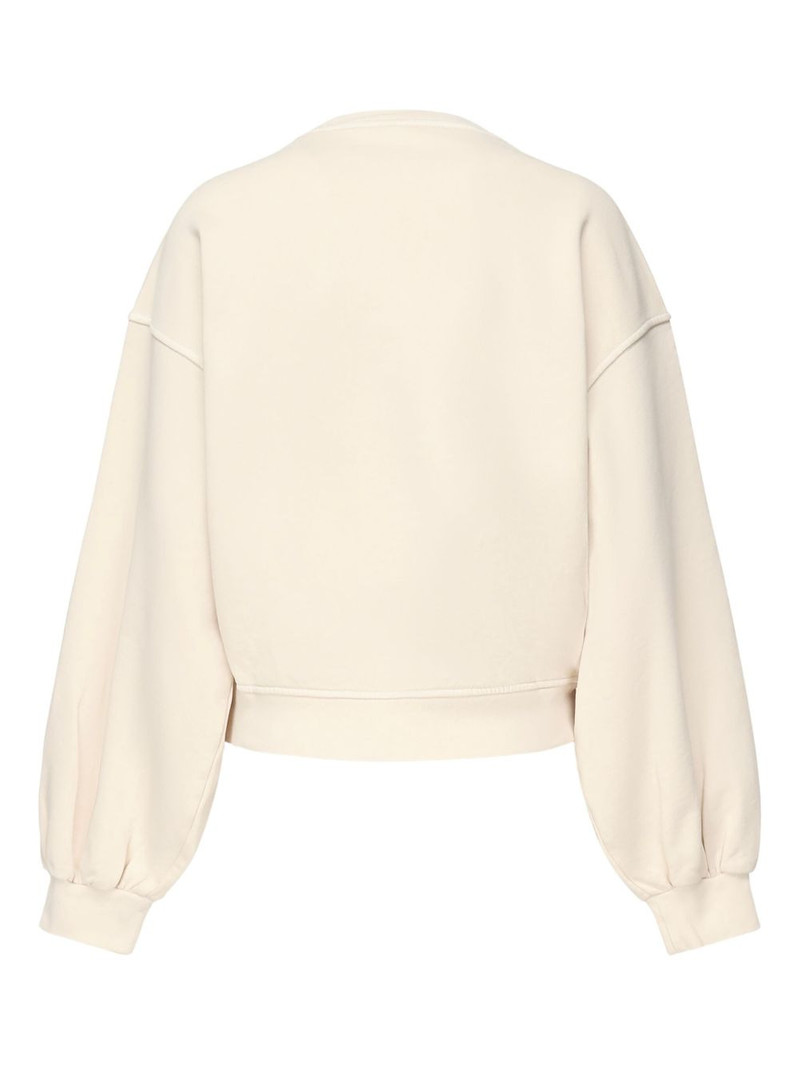 PINKO embroidered balloon-sleeve sweater outlook