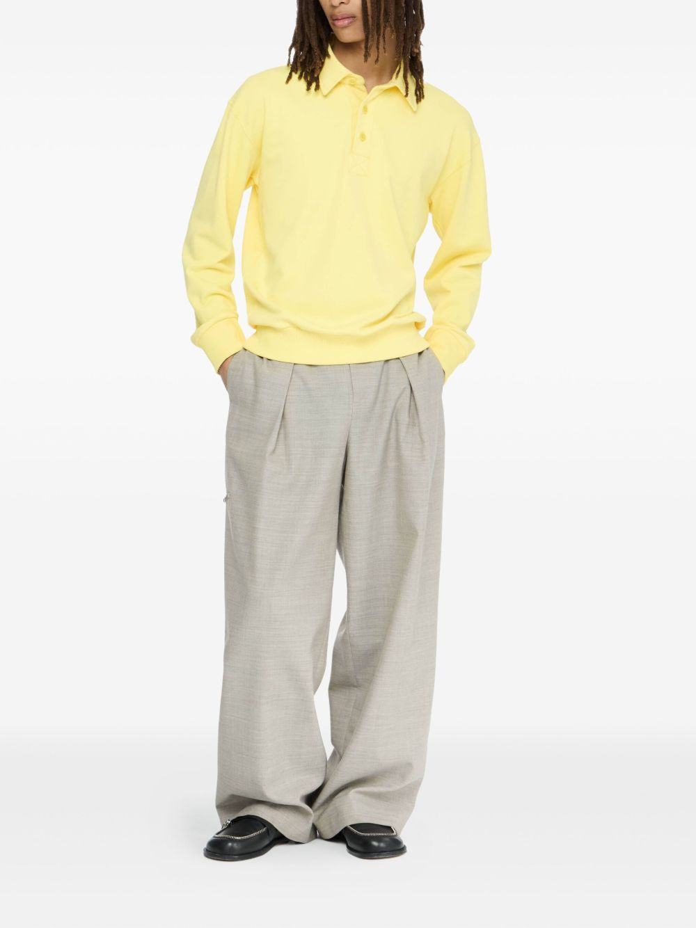 long-sleeve polo shirt - 2