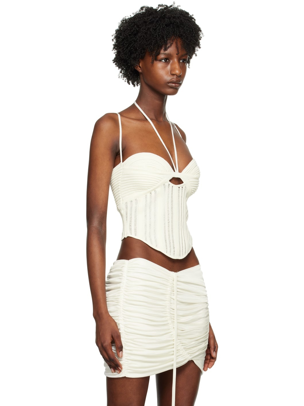 Off-White Cutout Tank Top - 2