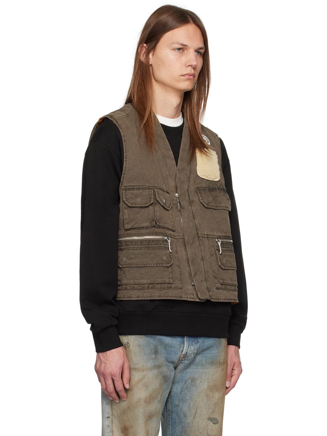 Khaki Mutlipocket Vest - 2