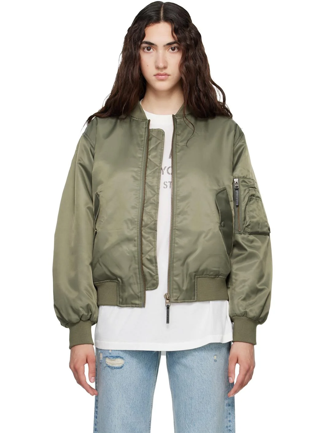 Khaki Leon Bomber Jacket - 1