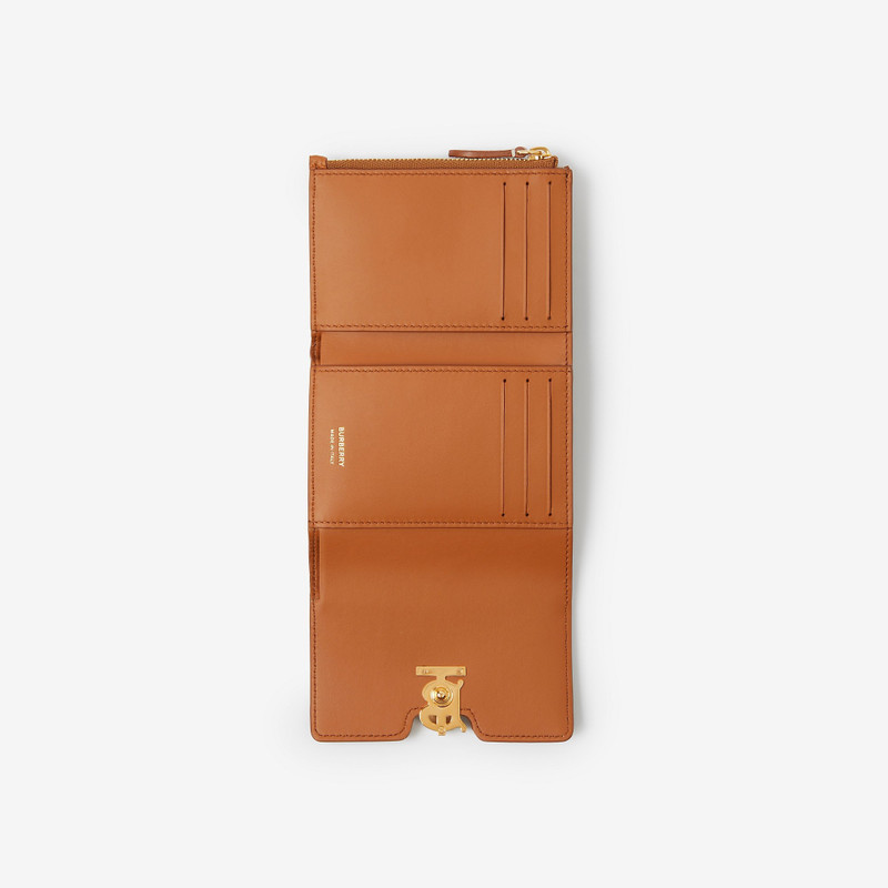 Burberry Grainy Leather TB Compact Wallet outlook