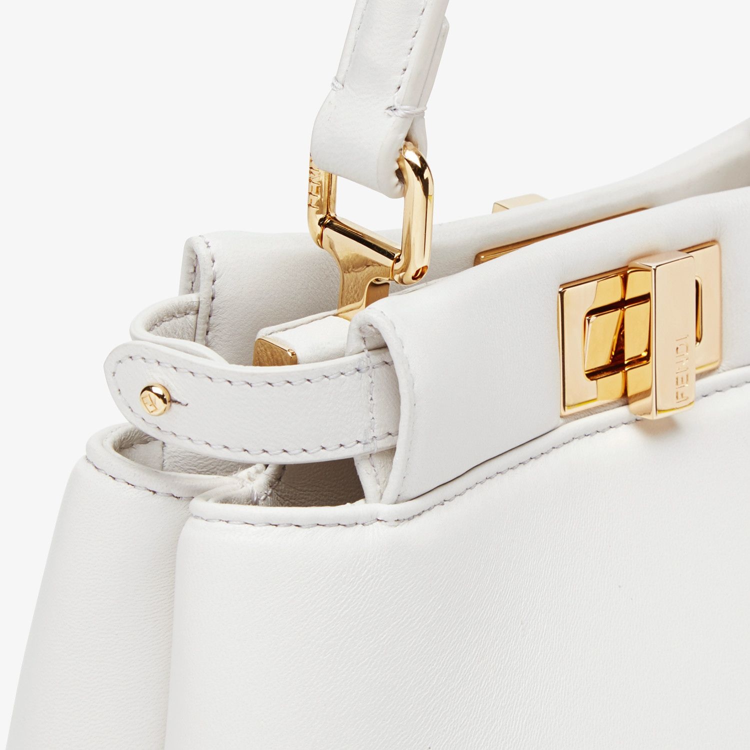 White nappa leather bag - 6