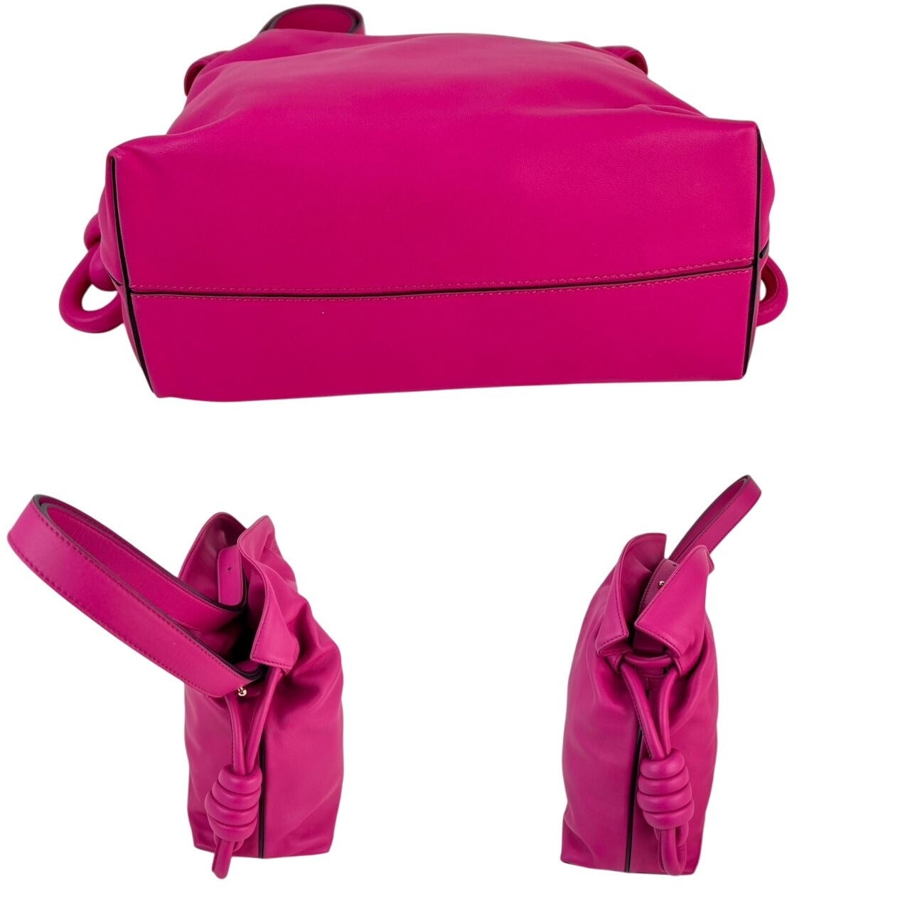 Loewe Nappa Pink Flamenco Medium Knot Shoulder Bag - 6