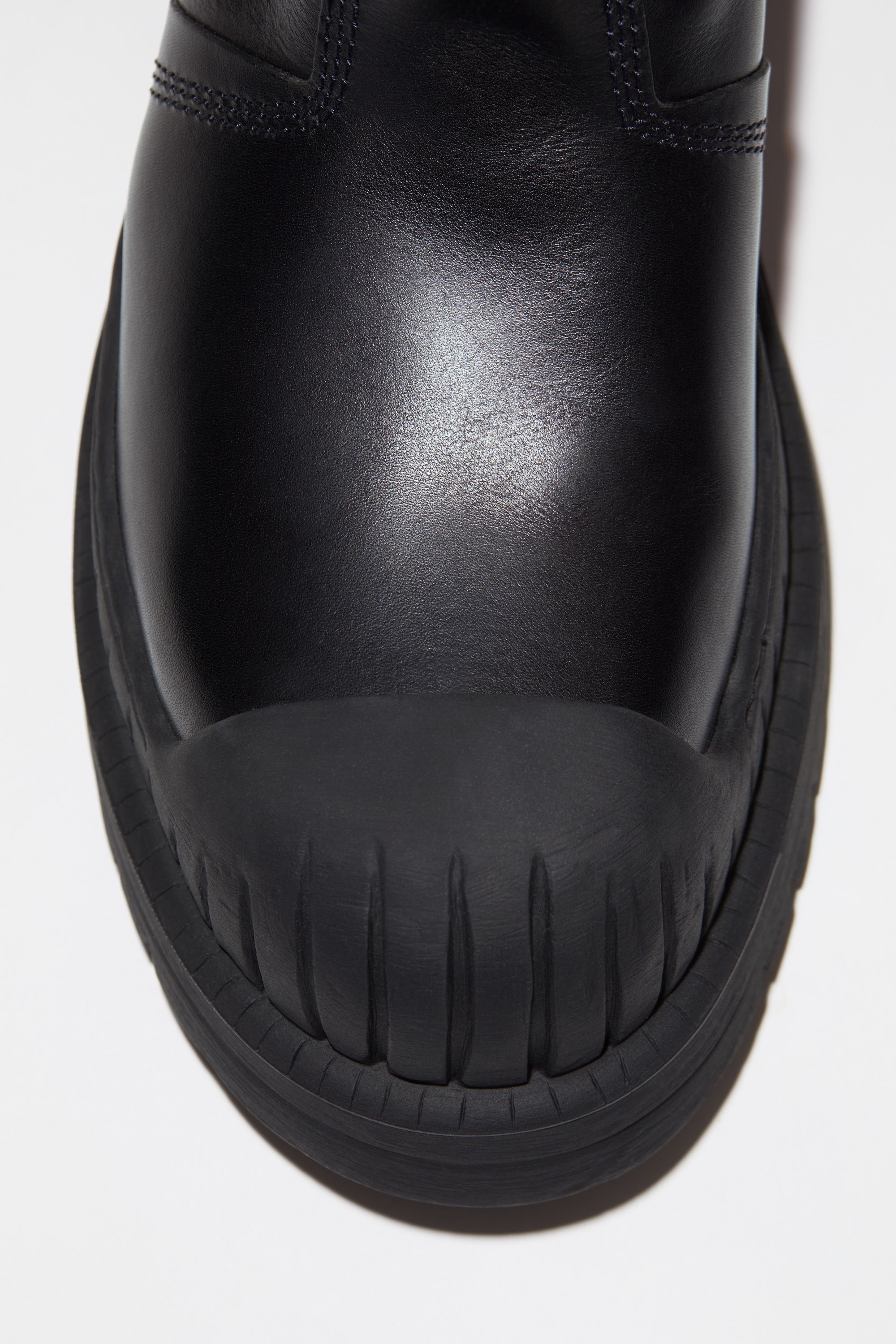 Lug sole ankle boots - Black/black - 6