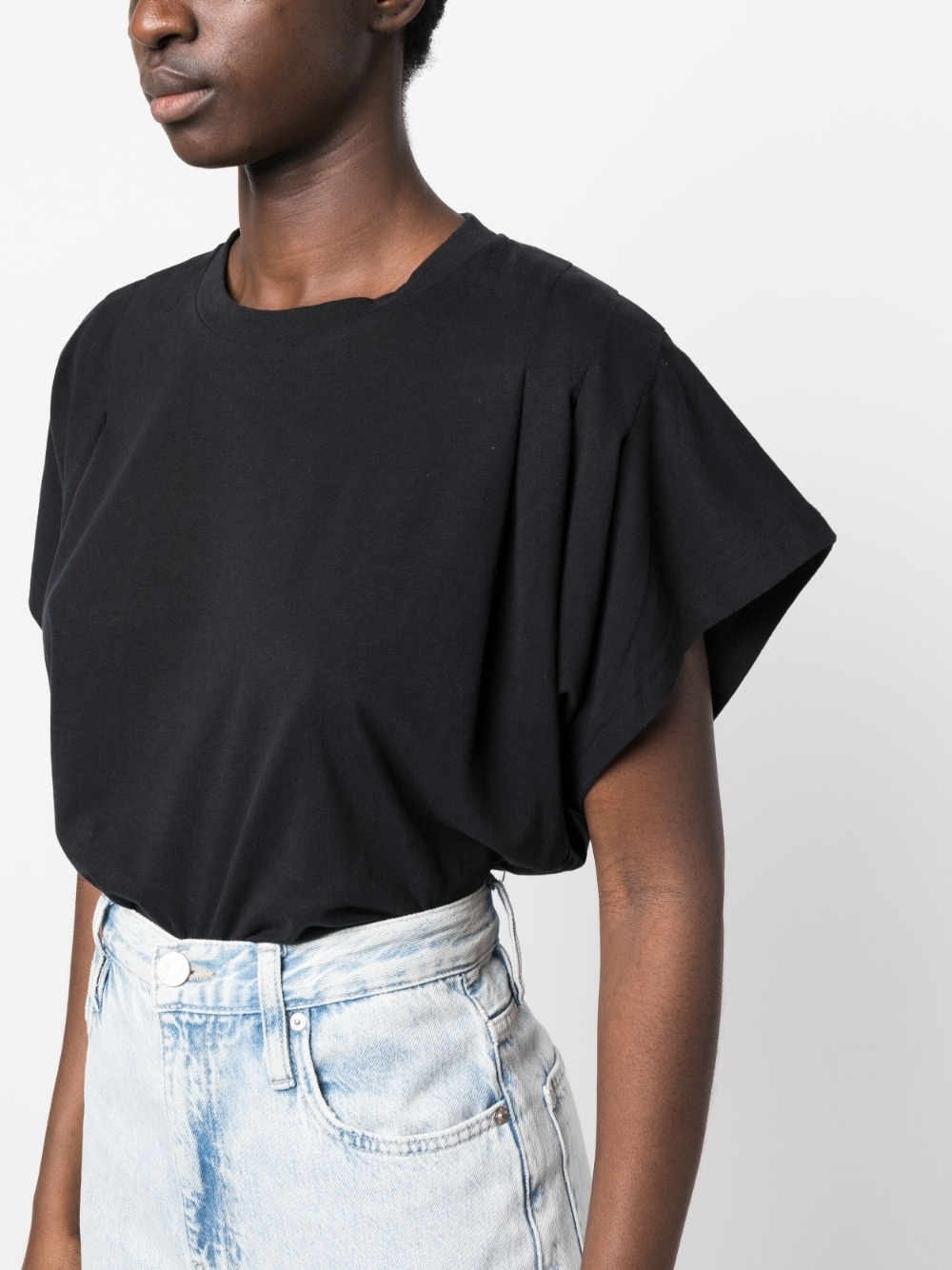 organic cotton cropped T-shirt - 5