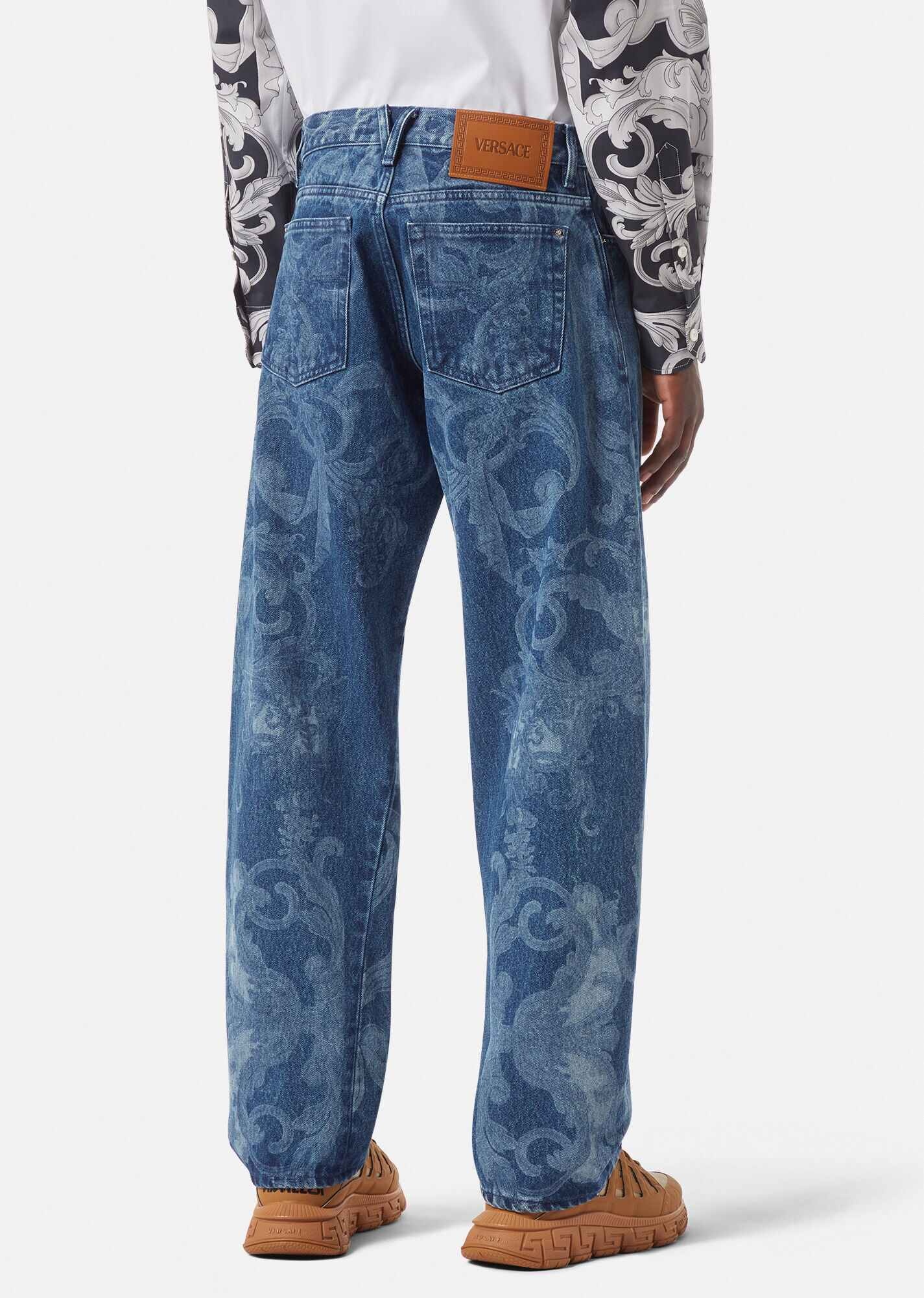 Silver Baroque Jeans - 4