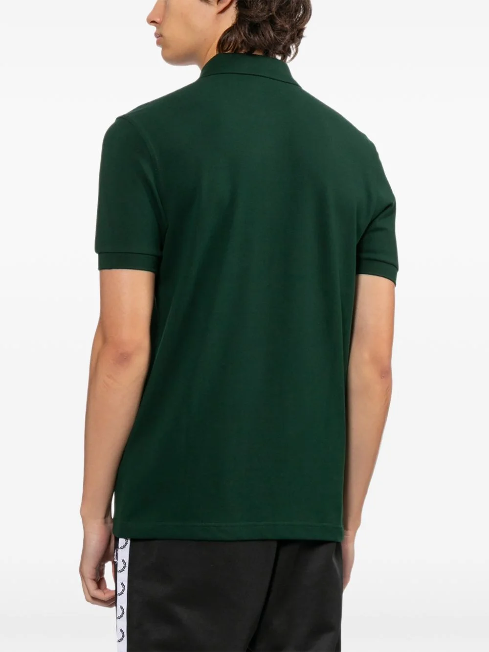 logo-embroidered polo shirt - 1