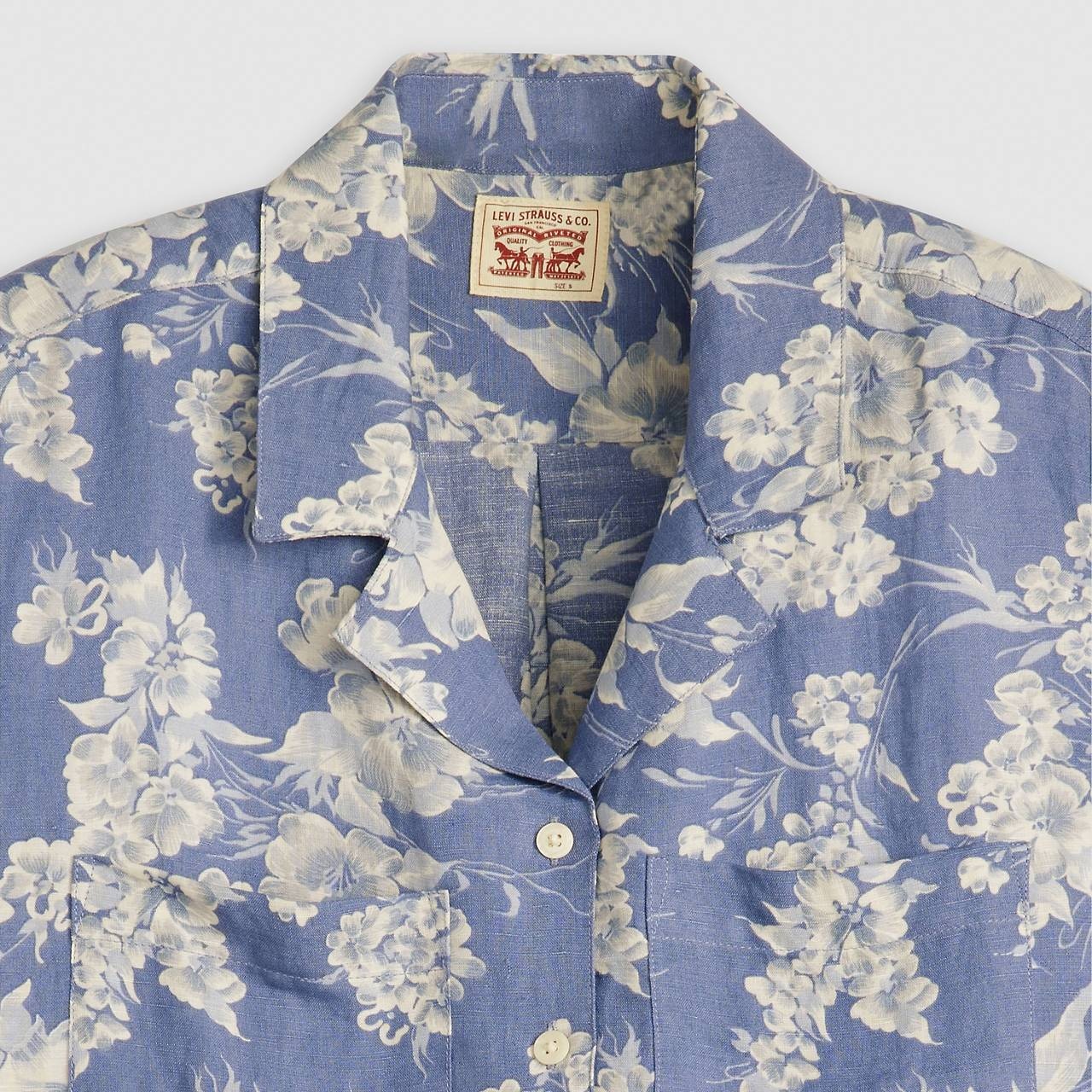 SONNY LINEN BLEND CAMP SHIRT - 6
